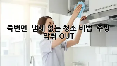 죽변면 🏠 냄새 없는 청소 비법! ✨ 주방 악취 OUT!